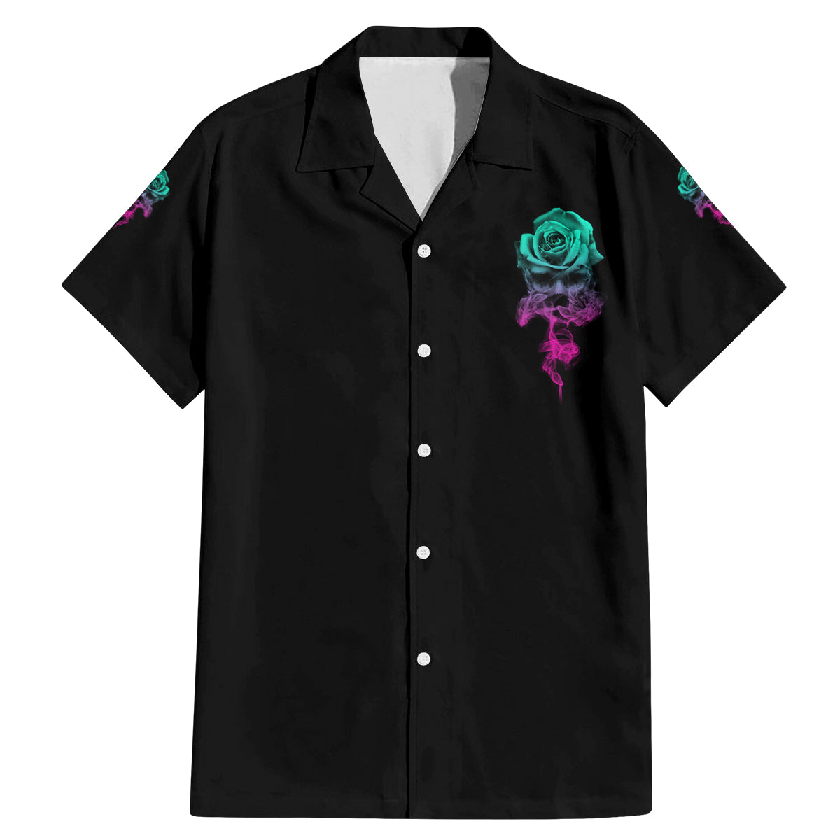 I Can Buy Myself Flowers Smoke Rose Skull Family Matching Mermaid Dress and Hawaiian Shirt - Wonder Print Shop
