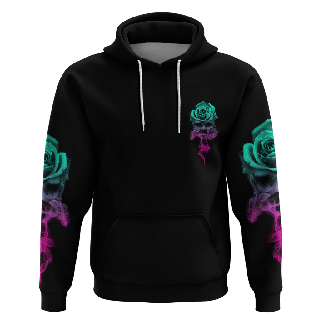 I Can Buy Myself Flowers Smoke Rose Skull Hoodie - Wonder Print Shop