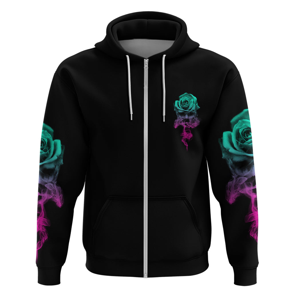 I Can Buy Myself Flowers Smoke Rose Skull Hoodie - Wonder Print Shop