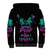 I Can Buy Myself Flowers Smoke Rose Skull Sherpa Hoodie - Wonder Print Shop