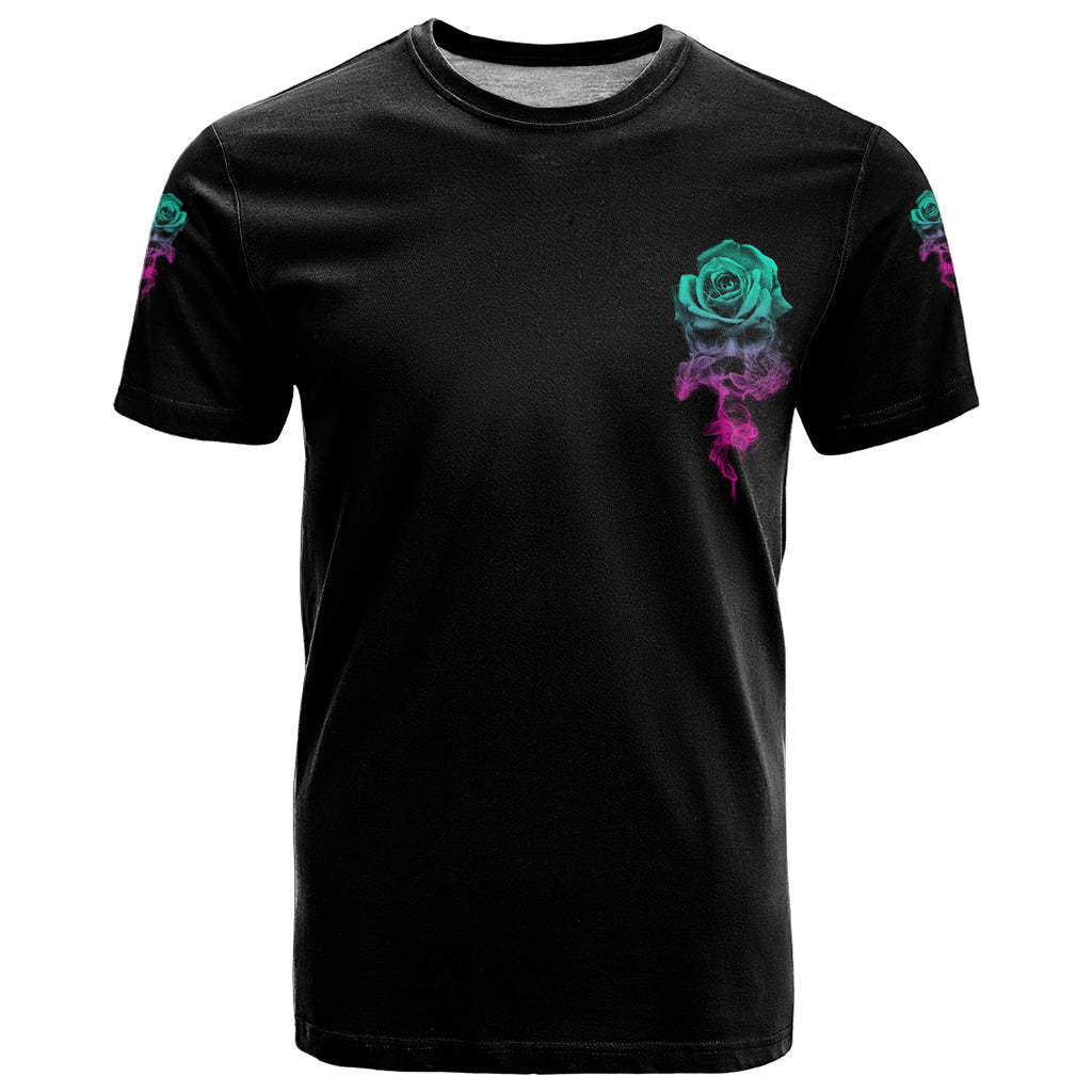 I Can Buy Myself Flowers Smoke Rose Skull T Shirt - Wonder Print Shop