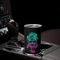 I Can Buy Myself Flowers Smoke Rose Skull Tumbler Cup - Wonder Print Shop