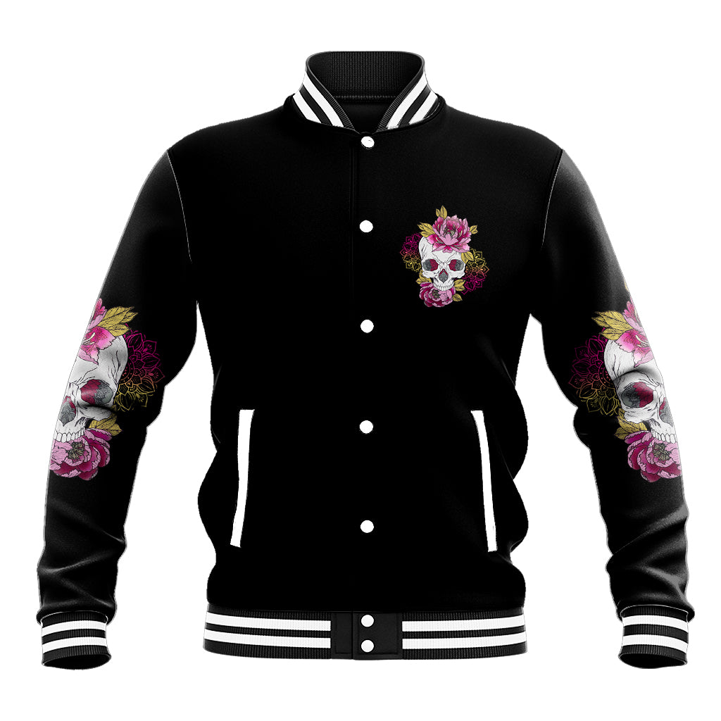 Warning This Tattooed Girl Baseball Jacket - Wonder Print Shop