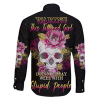 Warning This Tattooed Girl Family Matching Mermaid Dress and Hawaiian Shirt - Wonder Print Shop