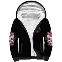 Warning This Tattooed Girl Sherpa Hoodie - Wonder Print Shop