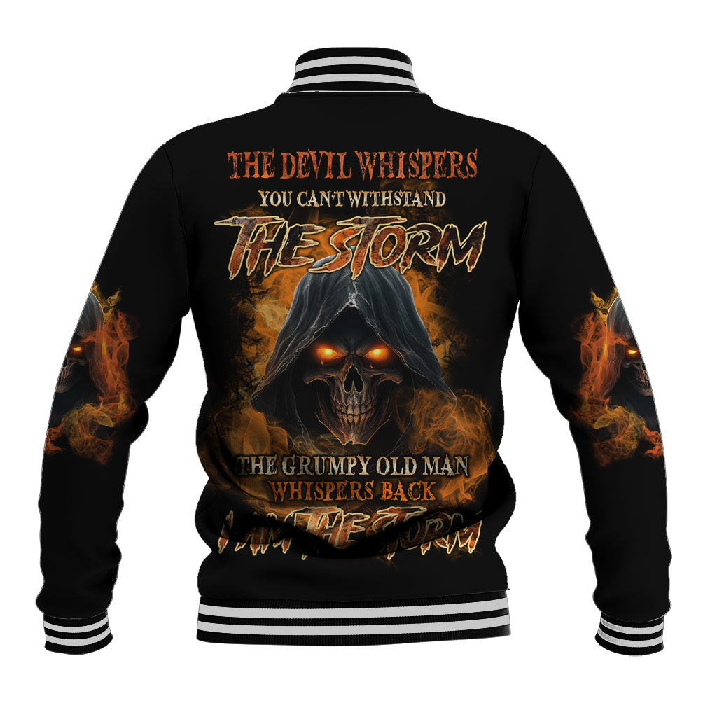 I Am The Storm Grumpy Old Man Baseball Jacket - Wonder Print Shop