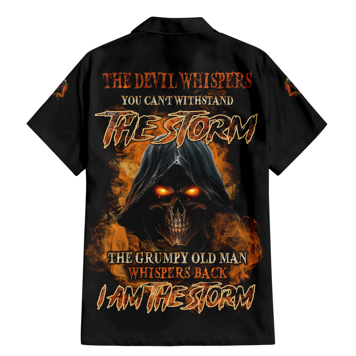 I Am The Storm Grumpy Old Man Family Matching Mermaid Dress and Hawaiian Shirt - Wonder Print Shop