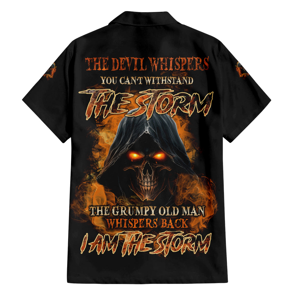 I Am The Storm Grumpy Old Man Family Matching Puletasi Dress and Hawaiian Shirt - Wonder Print Shop