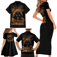 I Am The Storm Grumpy Old Man Family Matching Short Sleeve Bodycon Dress and Hawaiian Shirt - Wonder Print Shop
