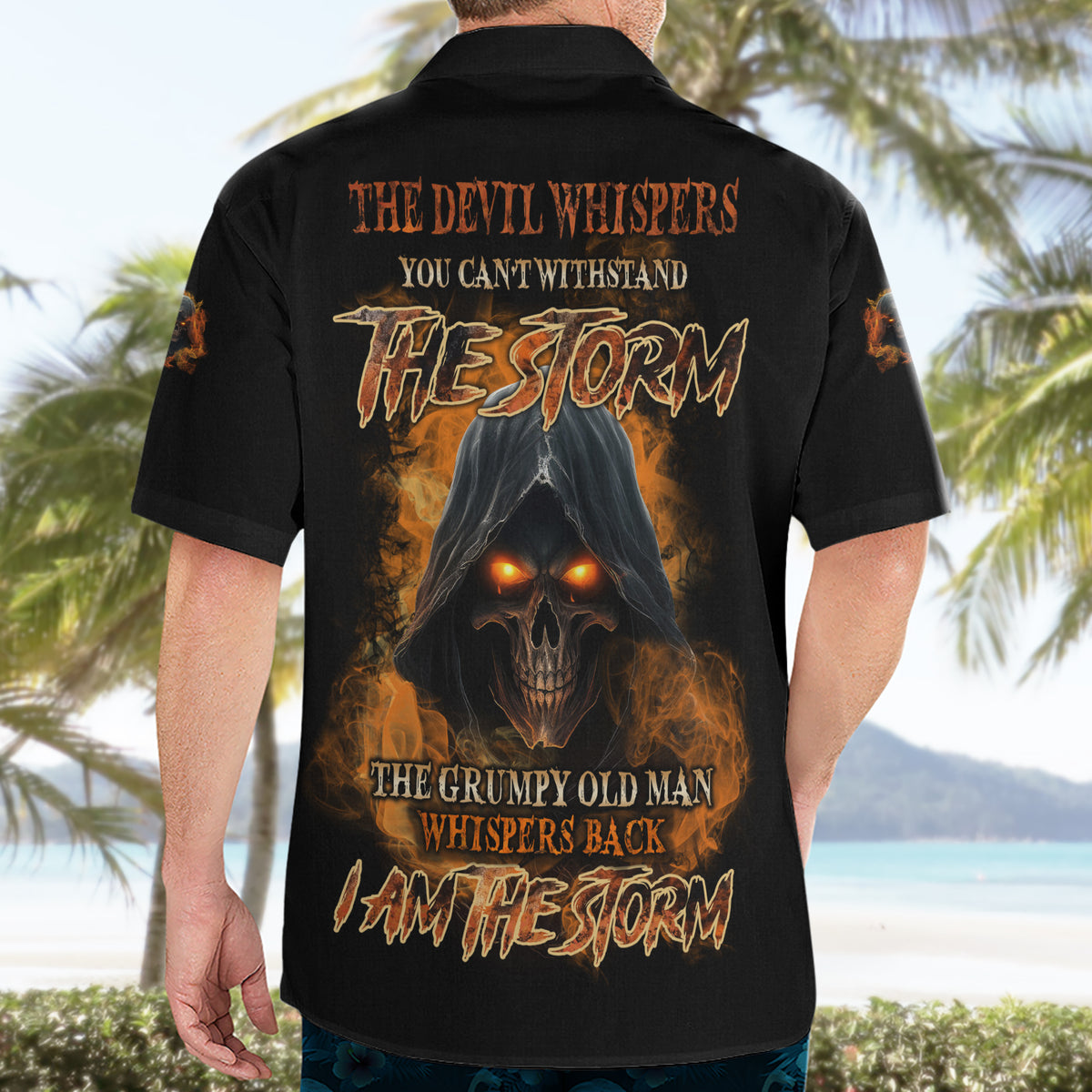 I Am The Storm Grumpy Old Man Hawaiian Shirt - Wonder Print Shop
