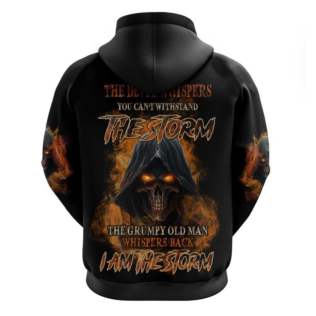 I Am The Storm Grumpy Old Man Hoodie - Wonder Print Shop