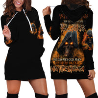 I Am The Storm Grumpy Old Man Hoodie Dress - Wonder Print Shop