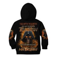 I Am The Storm Grumpy Old Man Kid Hoodie - Wonder Print Shop