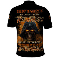 I Am The Storm Grumpy Old Man Polo Shirt - Wonder Print Shop