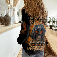 I Am The Storm Grumpy Old Man Women Casual Shirt - Wonder Print Shop