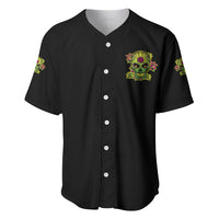 Warning This Tattooed Girl Flower Sugar Skull Baseball Jersey - Wonder Print Shop
