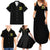 Warning This Tattooed Girl Flower Sugar Skull Family Matching Summer Maxi Dress and Hawaiian Shirt - Wonder Print Shop