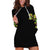 Warning This Tattooed Girl Flower Sugar Skull Hoodie Dress - Wonder Print Shop