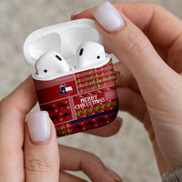 Texas Map Merry Christmas AirPods Case Xmas Holiday Patterns - Wonder Print Shop
