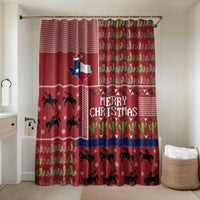 Texas Map Merry Christmas Bathroom Set Xmas Holiday Patterns - Wonder Print Shop