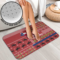 Texas Map Merry Christmas Bathroom Set Xmas Holiday Patterns - Wonder Print Shop