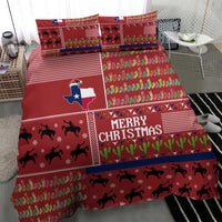 Texas Map Merry Christmas Bedding Set Xmas Holiday Patterns - Wonder Print Shop