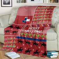 Texas Map Merry Christmas Blanket Xmas Holiday Patterns - Wonder Print Shop
