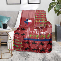 Texas Map Merry Christmas Blanket Xmas Holiday Patterns - Wonder Print Shop