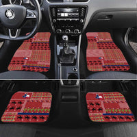 Texas Map Merry Christmas Car Mats Xmas Holiday Patterns - Wonder Print Shop