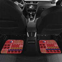 Texas Map Merry Christmas Car Mats Xmas Holiday Patterns - Wonder Print Shop