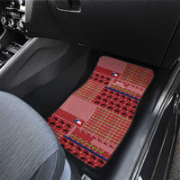 Texas Map Merry Christmas Car Mats Xmas Holiday Patterns - Wonder Print Shop