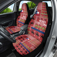 Texas Map Merry Christmas Car Seat Cover Xmas Holiday Patterns - Wonder Print Shop