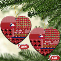 Texas Map Merry Christmas Ceramic Ornament Xmas Holiday Patterns - Wonder Print Shop