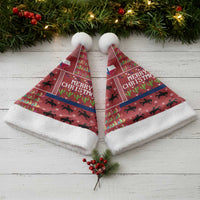 Texas Map Merry Christmas Santa Hat Xmas Holiday Patterns - undefined