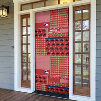 Texas Map Merry Christmas Door Cover Xmas Holiday Patterns - Wonder Print Shop