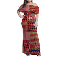 Texas Map Merry Christmas Family Matching Off Shoulder Maxi Dress and Hawaiian Shirt Xmas Holiday Patterns - Wonder Print Shop