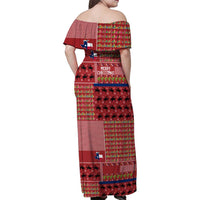 Texas Map Merry Christmas Family Matching Off Shoulder Maxi Dress and Hawaiian Shirt Xmas Holiday Patterns - Wonder Print Shop