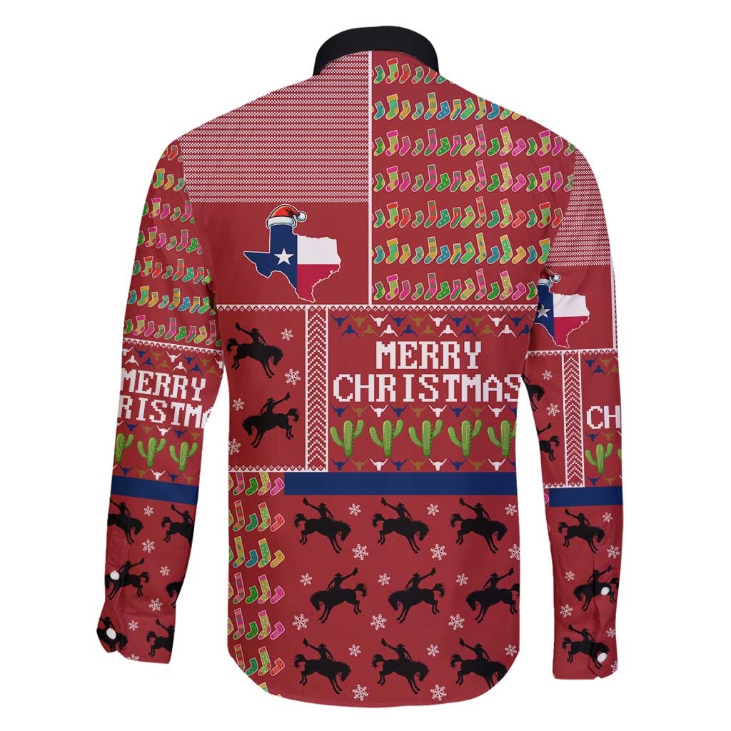 Texas Map Merry Christmas Family Matching Puletasi and Hawaiian Shirt Xmas Holiday Patterns - Wonder Print Shop