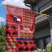 Texas Map Merry Christmas Garden Flag Xmas Holiday Patterns - Wonder Print Shop