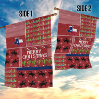 Texas Map Merry Christmas Garden Flag Xmas Holiday Patterns - Wonder Print Shop