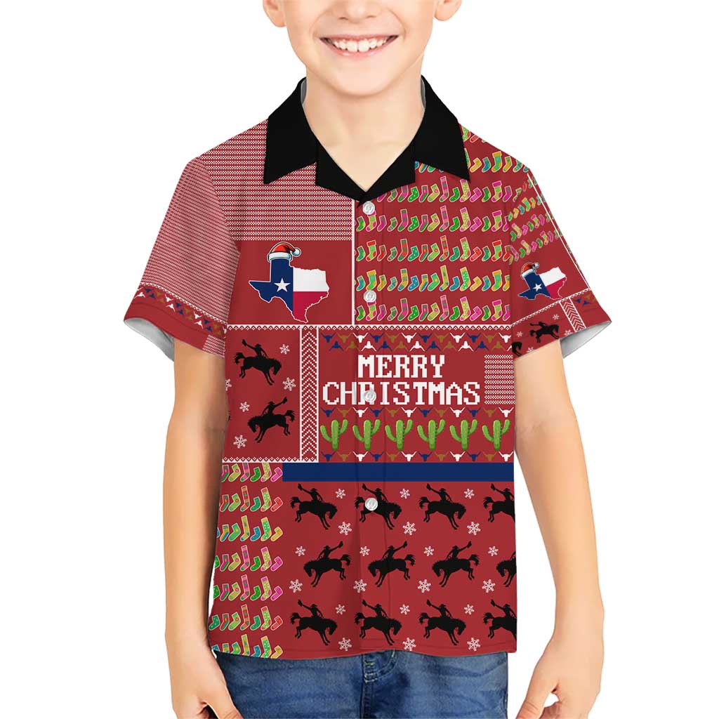 Texas Map Merry Christmas Hawaiian Shirt Xmas Holiday Patterns - Wonder Print Shop