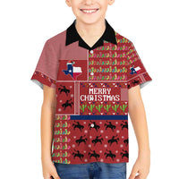 Texas Map Merry Christmas Kid Hawaiian Shirt Xmas Holiday Patterns - Wonder Print Shop