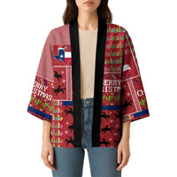 Texas Map Merry Christmas Kimono Xmas Holiday Patterns - Wonder Print Shop