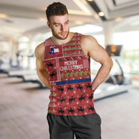 Texas Map Merry Christmas Men Tank Top Xmas Holiday Patterns - Wonder Print Shop
