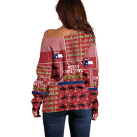 Texas Map Merry Christmas Off Shoulder Sweater Xmas Holiday Patterns - Wonder Print Shop
