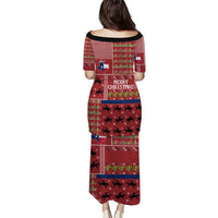 Texas Map Merry Christmas Puletasi Xmas Holiday Patterns - Wonder Print Shop