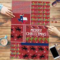 Texas Map Merry Christmas Puzzle Xmas Holiday Patterns - Wonder Print Shop