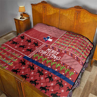 Texas Map Merry Christmas Quilt Xmas Holiday Patterns - Wonder Print Shop