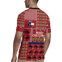 Texas Map Merry Christmas Rugby Jersey Xmas Holiday Patterns - Wonder Print Shop