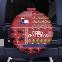 Texas Map Merry Christmas Spare Tire Cover Xmas Holiday Patterns - Wonder Print Shop